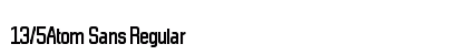 13/5Atom Sans Regular font free download
