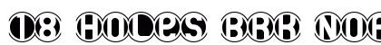 18 Holes BRK Normal Font Preview