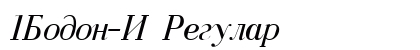 1Bodon-I Regular font free download