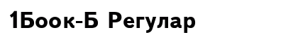 1Book-B Regular Font 1Book-B Regular Font Preview