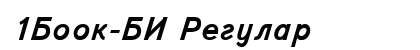 1Book-BI Regular font free download