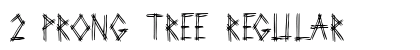 2 Prong Tree Regular font free download