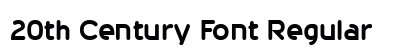 20th Century Font Regular font free download