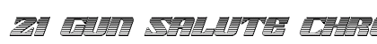 21 Gun Salute Chrome Italic Italic font free download
