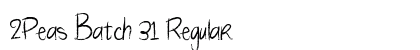 2Peas Batch 31 Regular font free download
