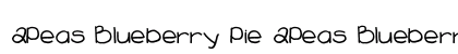 2Peas Blueberry Pie 2Peas Blueberry Pie font free download