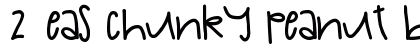 2Peas chunky peanut butter Regular font free download