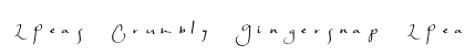 2Peas Crumbly Gingersnap 2Peas Crumbly Gingersnap font free download