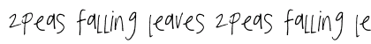 2Peas Falling Leaves 2Peas Falling Leaves font free download