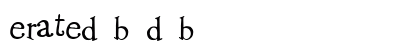 erated b d b font free download
