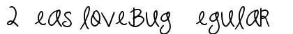 2Peas lovebug Regular font free download