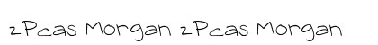 2Peas Morgan 2Peas Morgan Font Preview