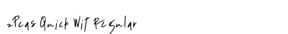 2Peas Quick Wit Regular Font Preview