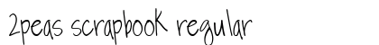 2peas scrapbook Regular font free download