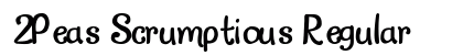 2Peas Scrumptious Regular Font Preview
