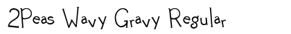 2Peas Wavy Gravy Regular Font Preview