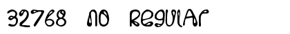 32768 NO Regular font free download