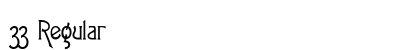 33 Regular font free download