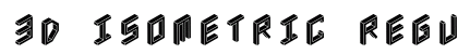 3D Isometric Regular font free download