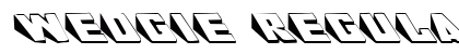 Wedgie Regular Font Preview Wedgie Regular Font Preview