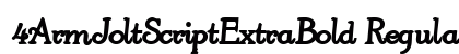 4ArmJoltScriptExtraBold Regular font free download