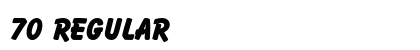 70 Regular font free download
