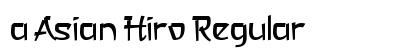 a Asian Hiro Regular font free download