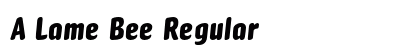 A Lame Bee Regular font free download
