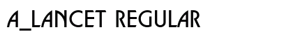 a_Lancet Regular font free download