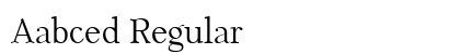 Aabced Regular Preview