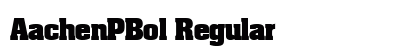 AachenPBol Regular font free download