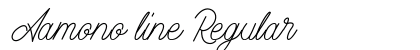 Aamono line Regular font free download
