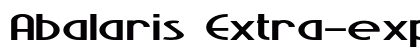 Abalaris Extra-expanded Bold Preview