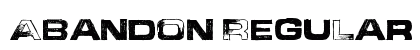 Abandon Regular Font Preview