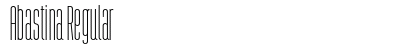 Abastina Regular font free download