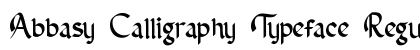 Abbasy Calligraphy Typeface Regular font free download