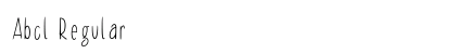 Abcl Regular font free download