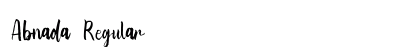 Abnada Regular font free download