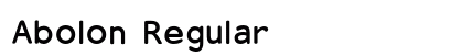 Abolon Regular font free download