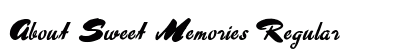 About Sweet Memories Regular Font Preview