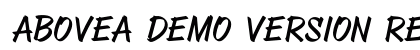 ABOVEA DEMO VERSION Regular font free download
