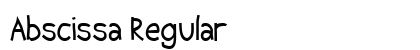 Abscissa Regular font free download