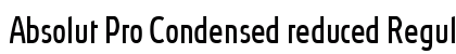 Absolut Pro Condensed reduced Regular Preview