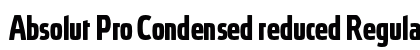 Absolut Pro Condensed reduced Regular font free download