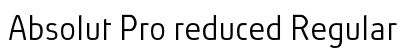 Absolut Pro reduced Regular font free download