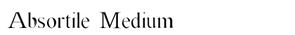 Absortile Medium font free download