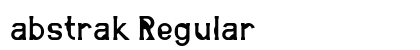 abstrak Regular font free download