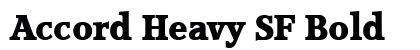 Accord Heavy SF Bold font free download