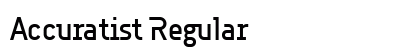 Accuratist Regular font free download