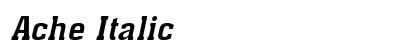 Ache Italic preview